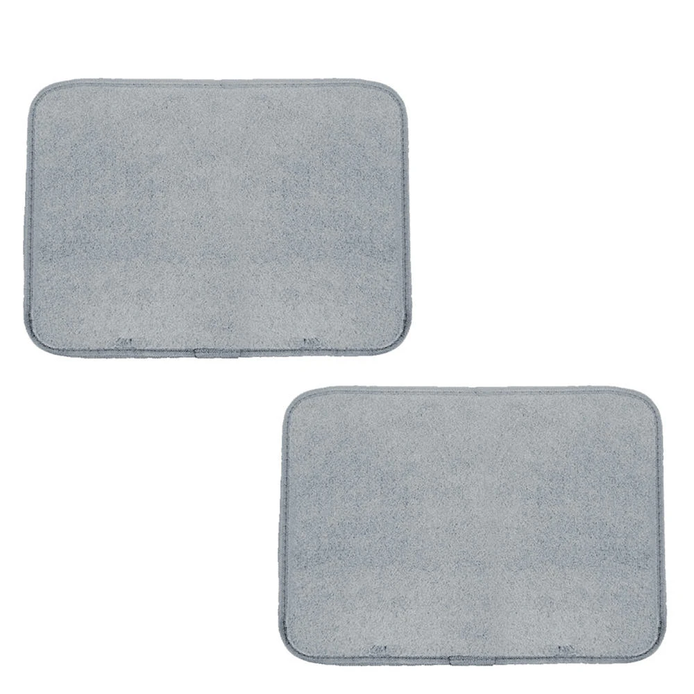 Non-Slip Carpet Floor Mats With Heel Pad - Full Set Gray(Non Slip Carpet Floor Mats With Heel Pad Full Set Gray) 8 Non-Slip Carpet Floor Mats With Heel Pad - Full Set Gray(Non Slip Carpet Floor Mats With Heel Pad Full Set Gray) - Image 8