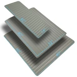 Deluxe Heavy-Duty Non-Slip Faux Leather Flat Stripe Multi-Purpose Cargo Liner - Gray, 14(Deluxe Heavy Duty Non Slip Faux Leather Flat Stripe Multi Purpose Cargo Liner Gray 14) 16 Deluxe Heavy-Duty Non-Slip Faux Leather Flat Stripe Multi-Purpose Cargo Liner - Gray, 14(Deluxe Heavy Duty Non Slip Faux Leather Flat Stripe Multi Purpose Cargo Liner Gray 14) -FH Group F16500 grey dimension