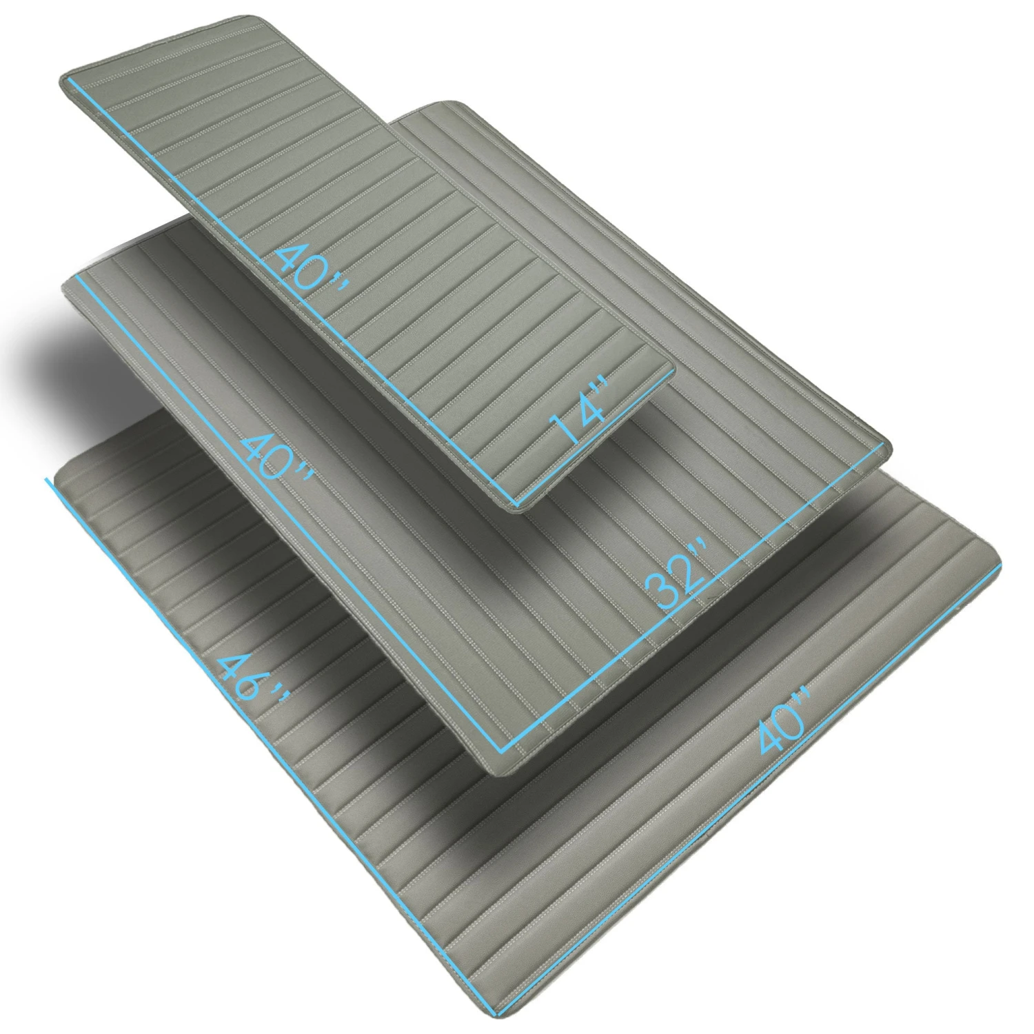 Deluxe Heavy-Duty Non-Slip Faux Leather Flat Stripe Multi-Purpose Cargo Liner - Gray, 32(Deluxe Heavy Duty Non Slip Faux Leather Flat Stripe Multi Purpose Cargo Liner Gray 32) 7 Deluxe Heavy-Duty Non-Slip Faux Leather Flat Stripe Multi-Purpose Cargo Liner - Gray, 32(Deluxe Heavy Duty Non Slip Faux Leather Flat Stripe Multi Purpose Cargo Liner Gray 32) - Image 7