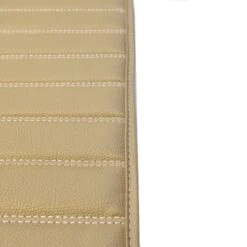 Deluxe Heavy-Duty Non-Slip Faux Leather Flat Stripe Multi-Purpose Cargo Liner - Beige, 14(Deluxe Heavy Duty Faux Leather Flat Stripe Multi Purpose Cargo Liner Beige Size 14) -FH Group F16500beige closeup1
