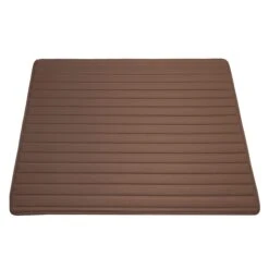 Deluxe Heavy-Duty Non-Slip Faux Leather Flat Stripe Multi-Purpose Cargo Liner - Brown, 32(Deluxe Heavy Duty Non Slip Faux Leather Flat Stripe Multi Purpose Cargo Liner Brown 32)