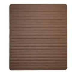 Deluxe Heavy-Duty Non-Slip Faux Leather Flat Stripe Multi-Purpose Cargo Liner - Brown, 46(Deluxe Heavy Duty Non Slip Faux Leather Flat Stripe Multi Purpose Cargo Liner Brown 46) -FH Group F16500brown46 01