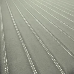 Deluxe Heavy-Duty Non-Slip Faux Leather Flat Stripe Multi-Purpose Cargo Liner - Gray, 14(Deluxe Heavy Duty Non Slip Faux Leather Flat Stripe Multi Purpose Cargo Liner Gray 14) 15 Deluxe Heavy-Duty Non-Slip Faux Leather Flat Stripe Multi-Purpose Cargo Liner - Gray, 14(Deluxe Heavy Duty Non Slip Faux Leather Flat Stripe Multi Purpose Cargo Liner Gray 14) -FH Group F16500gray closeup2