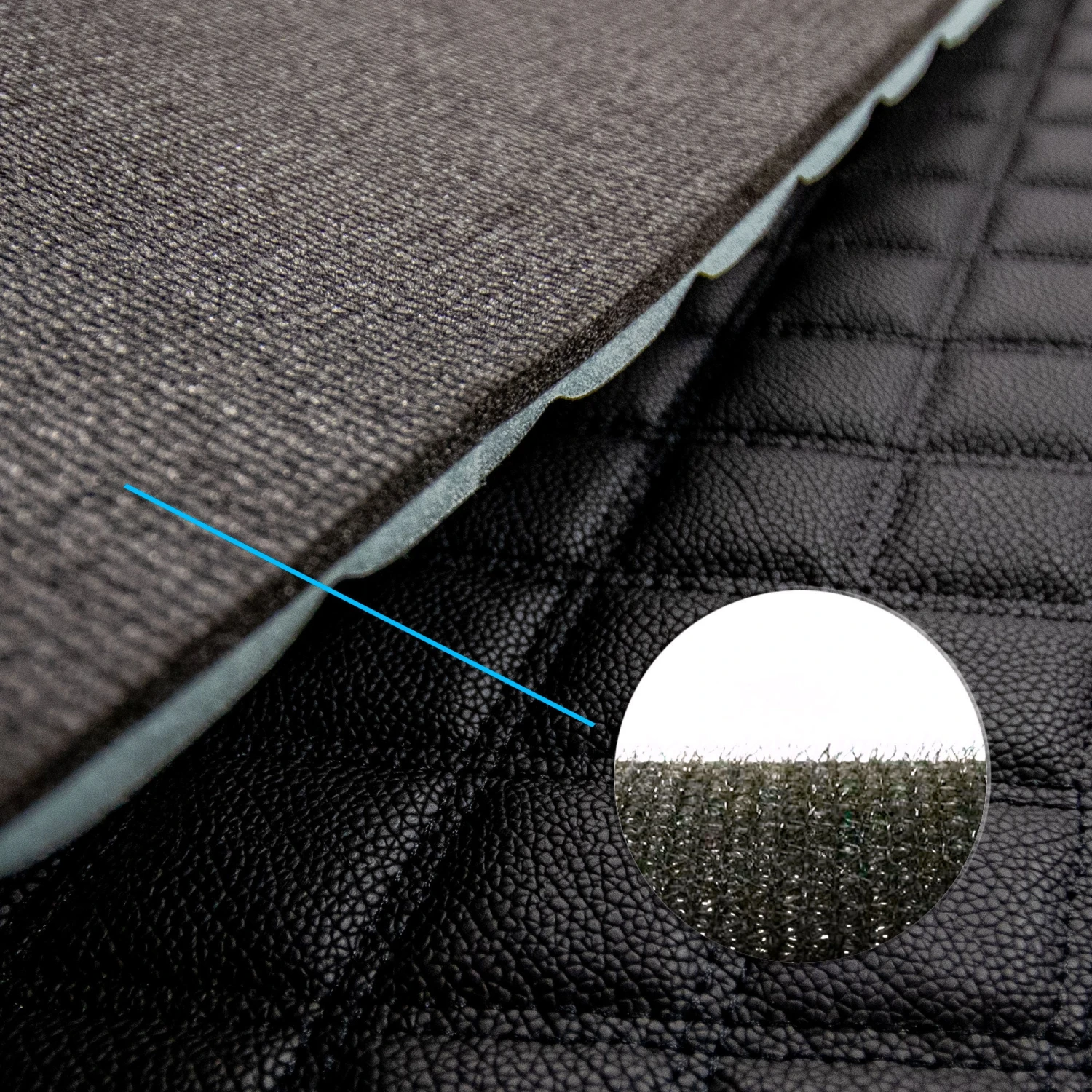 Deluxe Heavy-Duty Diamond Pattern Multi-Purpose Non-Slip Faux Leather Cargo Liner Black, 46(Deluxe Heavy Duty Diamond Pattern Multi Purpose Non Slip Faux Leather Cargo Liner Black 46) 3 Deluxe Heavy-Duty Diamond Pattern Multi-Purpose Non-Slip Faux Leather Cargo Liner Black, 46(Deluxe Heavy Duty Diamond Pattern Multi Purpose Non Slip Faux Leather Cargo Liner Black 46) - Image 3