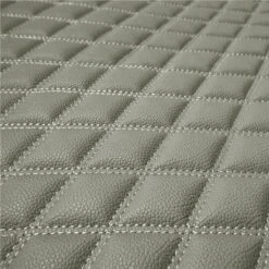 Deluxe Heavy-Duty Diamond Pattern Multi-Purpose Non-Slip Faux Leather Cargo Liner Gray, 14(Deluxe Heavy Duty Diamond Pattern Multi Purpose Non Slip Faux Leather Cargo Liner Gray 14) -FH Group F16501grey closeup1