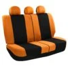 Light & Breezy Flat Cloth Seat Covers - Rear Orange(Light Amp Breezy Flat Cloth Seat Covers Rear Orange)