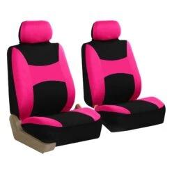Light & Breezy Flat Cloth Seat Covers - Front Set Pink(Light Amp Breezy Flat Cloth Seat Covers Front Set Pink)