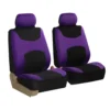 Light & Breezy Flat Cloth Seat Covers - Front Set Purple(Light Amp Breezy Flat Cloth Seat Covers Front Set Purple)