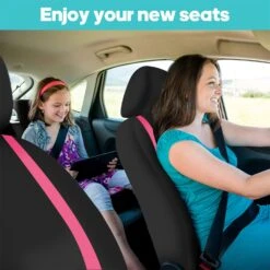 Unique Flat Cloth Seat Covers - Front Set Pink(Unique Flat Cloth Seat Covers Front Set Pink) -FH Group FB032114PINK 2 b4e55fb9 736e 4839 8f52 0dc958cccc58