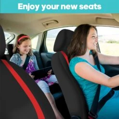 Unique Flat Cloth Seat Covers - Front Set Red(Unique Flat Cloth Seat Covers Front Set Red) -FH Group FB032114RED 2 c1f7821d 32f0 4e6d b807 d8d1f938ea2f