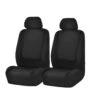 Unique Flat Cloth Seat Covers - Front Set Black(Unique Flat Cloth Seat Covers Front Set Black)