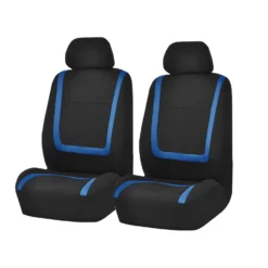 Unique Flat Cloth Seat Covers - Front Set Blue(Unique Flat Cloth Seat Covers Front Set Blue)
