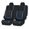 Unique Flat Cloth Seat Covers - Full Set Blue(Unique Flat Cloth Seat Covers Full Set Blue)