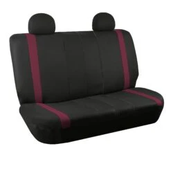 Unique Flat Cloth Seat Covers - Rear Burgundy(Unique Flat Cloth Seat Covers Rear Burgundy)