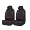 Unique Flat Cloth Seat Covers - Front Set Burgundy(Unique Flat Cloth Seat Covers Front Set Burgundy)