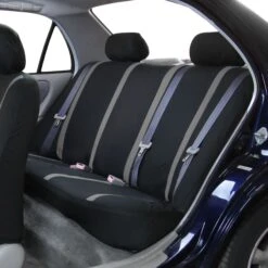 Unique Flat Cloth Seat Covers - Rear Gray(Unique Flat Cloth Seat Covers Rear Gray) -FH Group FB032gray rearinterior