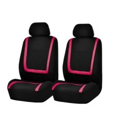 Unique Flat Cloth Seat Covers - Front Set Pink(Unique Flat Cloth Seat Covers Front Set Pink)