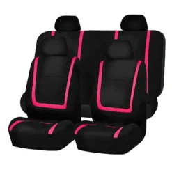 Unique Flat Cloth Seat Covers - Full Set Pink(Unique Flat Cloth Seat Covers Full Set Pink)