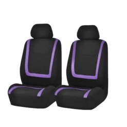 Unique Flat Cloth Seat Covers - Front Set Purple(Unique Flat Cloth Seat Covers Front Set Purple)