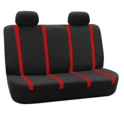Unique Flat Cloth Seat Covers - Rear Red(Unique Flat Cloth Seat Covers Rear Red)