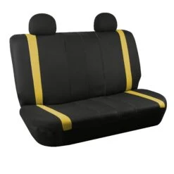Unique Flat Cloth Seat Covers - Rear Yellow(Unique Flat Cloth Seat Covers Rear Yellow)