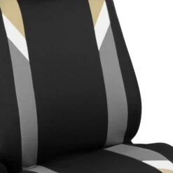 Premium Modernistic Seat Covers - Full Set Beige(Premium Modernistic Seat Covers Full Set Beige) 11 Premium Modernistic Seat Covers - Full Set Beige(Premium Modernistic Seat Covers Full Set Beige) -FH Group FB033beige detail