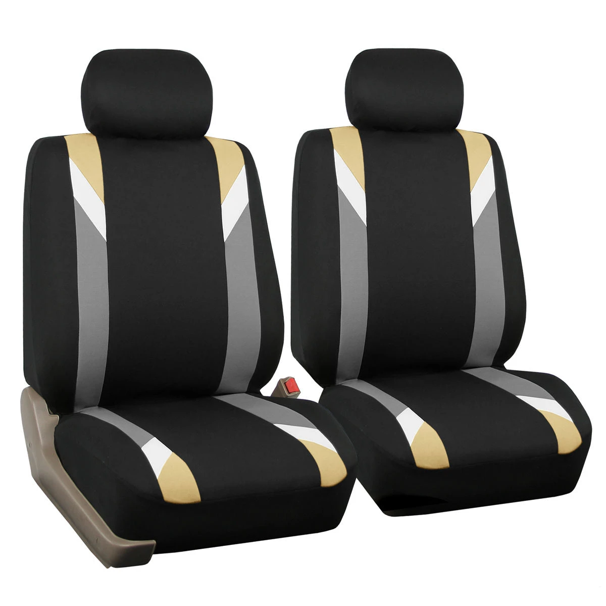 Premium Modernistic Seat Covers - Full Set Beige(Premium Modernistic Seat Covers Full Set Beige) 2 Premium Modernistic Seat Covers - Full Set Beige(Premium Modernistic Seat Covers Full Set Beige) - Image 2