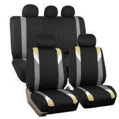 Premium Modernistic Seat Covers - Full Set Beige(Premium Modernistic Seat Covers Full Set Beige)