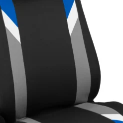 Premium Modernistic Seat Covers - Full Set Blue(Premium Modernistic Seat Covers Full Set Blue) -FH Group FB033blue detail