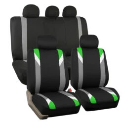 Premium Modernistic Seat Covers - Full Set Green(Premium Modernistic Seat Covers Full Set Green)