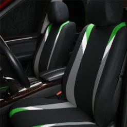 Premium Modernistic Seat Covers - Full Set Green(Premium Modernistic Seat Covers Full Set Green) -FH Group FB033green front