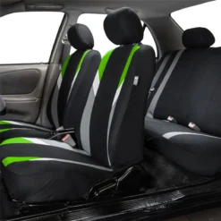 Premium Modernistic Seat Covers - Full Set Green(Premium Modernistic Seat Covers Full Set Green) -FH Group FB033green full