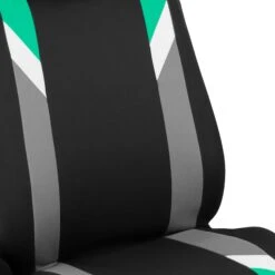 Premium Modernistic Seat Covers - Full Set Mint(Premium Modernistic Seat Covers Full Set Mint) -FH Group FB033mint detail