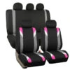 Premium Modernistic Seat Covers - Full Set Pink(Premium Modernistic Seat Covers Full Set Pink)