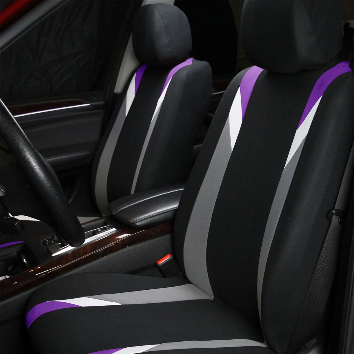 Premium Modernistic Seat Covers - Full Set Purple(Premium Modernistic Seat Covers Full Set Purple) 3 Premium Modernistic Seat Covers - Full Set Purple(Premium Modernistic Seat Covers Full Set Purple) - Image 3