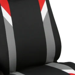 Premium Modernistic Seat Covers - Full Set Red(Premium Modernistic Seat Covers Full Set Red) -FH Group FB033red detailnew