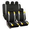 Premium Modernistic Seat Covers - Full Set Yellow(Premium Modernistic Seat Covers Full Set Yellow)