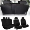Light & Breezy Full Coverage Car Seat Covers - Full Set Black(Light Amp Breezy Full Coverage Car Seat Covers Full Set Black)