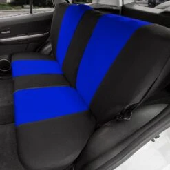 Light & Breezy Full Coverage Car Seat Covers - Full Set Blue(Light Amp Breezy Full Coverage Car Seat Covers Full Set Blue) -FH Group FB039115blue 3