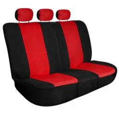 Full Coverage Flat Cloth Seat Covers - Rear Red(Full Coverage Flat Cloth Seat Covers Rear Red) 33 Full Coverage Flat Cloth Seat Covers - Rear Red(Full Coverage Flat Cloth Seat Covers Rear Red) -FH Group FB039red013