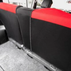 Full Coverage Flat Cloth Seat Covers - Rear Red(Full Coverage Flat Cloth Seat Covers Rear Red) 22 Full Coverage Flat Cloth Seat Covers - Rear Red(Full Coverage Flat Cloth Seat Covers Rear Red) -FH Group FB039red itr3