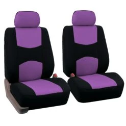 Flat Cloth Seat Covers - Front Set Purple(Flat Cloth Seat Covers Front Set Purple)