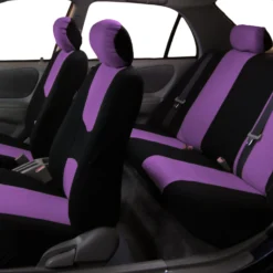 Flat Cloth Seat Covers - Full Set Purple(Flat Cloth Seat Covers Full Set Purple) -FH Group FB050purple itr full
