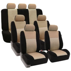 Trendy Elegance 3D Air Mesh 3 Row 7 Seater - Beige Seat Covers(Trendy Elegance 3d Air Mesh 3 Row Seat Covers Beige)