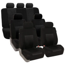 Trendy Elegance 3D Air Mesh 3 Row 7 Seater -Black Seat Covers(Trendy Elegance 3d Air Mesh 3 Row Seat Covers Black)