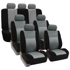 Trendy Elegance 3D Air Mesh 3 Row 7 Seater - Gray Seat Covers(Trendy Elegance 3d Air Mesh 3 Row Seat Covers Gray)