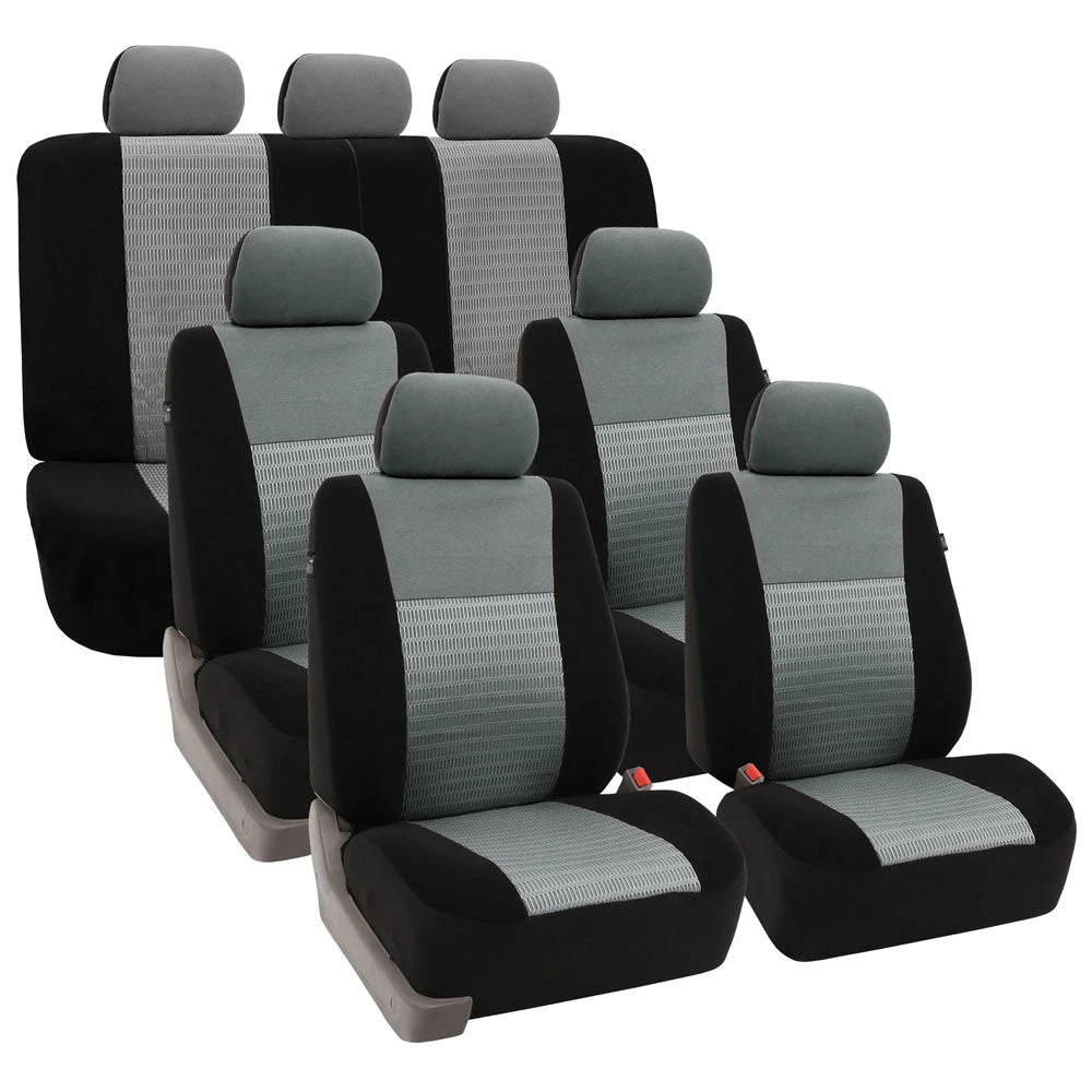 Trendy Elegance 3D Air Mesh 3 Row 7 Seater - Gray Seat Covers(Trendy Elegance 3d Air Mesh 3 Row Seat Covers Gray) 1 Trendy Elegance 3D Air Mesh 3 Row 7 Seater - Gray Seat Covers(Trendy Elegance 3d Air Mesh 3 Row Seat Covers Gray)