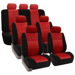 Trendy Elegance 3D Air Mesh 3 Row 7 Seater - Red Seat Covers(Trendy Elegance 3d Air Mesh 3 Row Seat Covers Red)