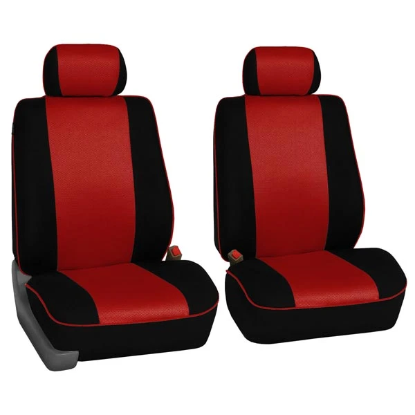 Edgy Piping Seat Covers - Full Set Red(Edgy Piping Seat Covers Full Set Red) 2 Edgy Piping Seat Covers - Full Set Red(Edgy Piping Seat Covers Full Set Red) - Image 2