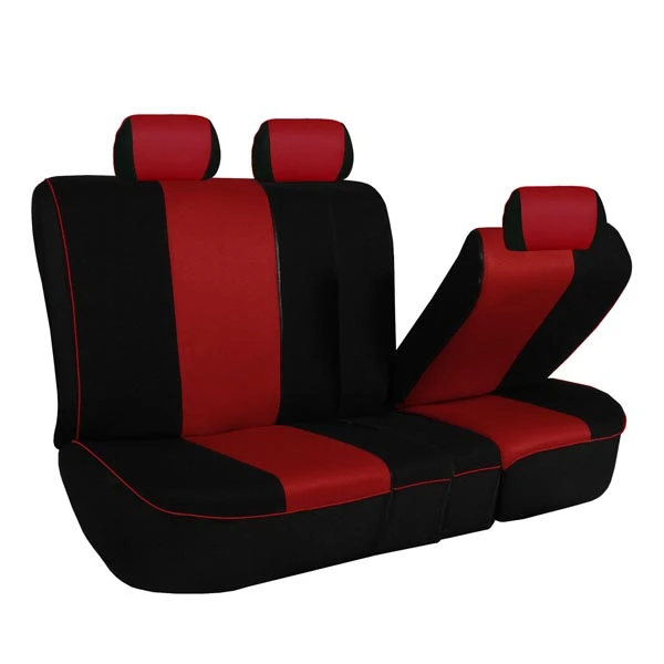 Edgy Piping Seat Covers - Full Set Red(Edgy Piping Seat Covers Full Set Red) 4 Edgy Piping Seat Covers - Full Set Red(Edgy Piping Seat Covers Full Set Red) - Image 4
